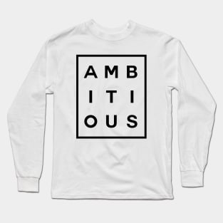 Ambitious Boxed (Black) Long Sleeve T-Shirt